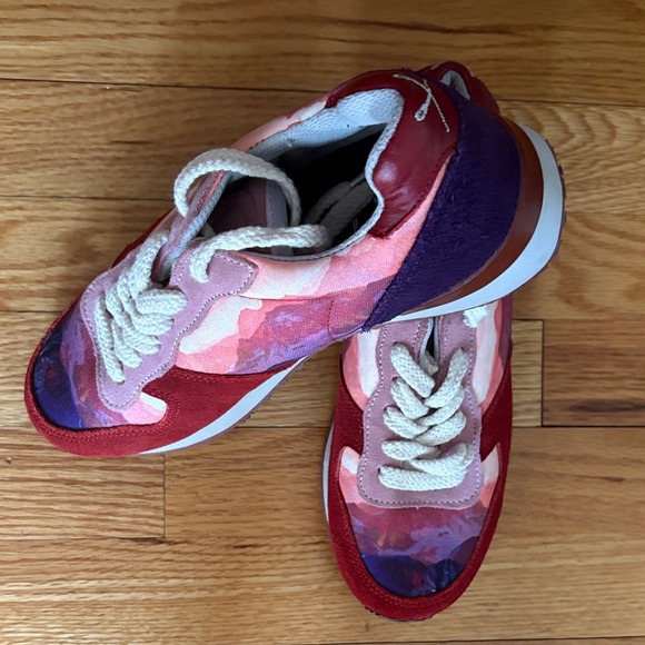 Inkkas Red and Pink Women's Sneakers - Picture 8 of 13